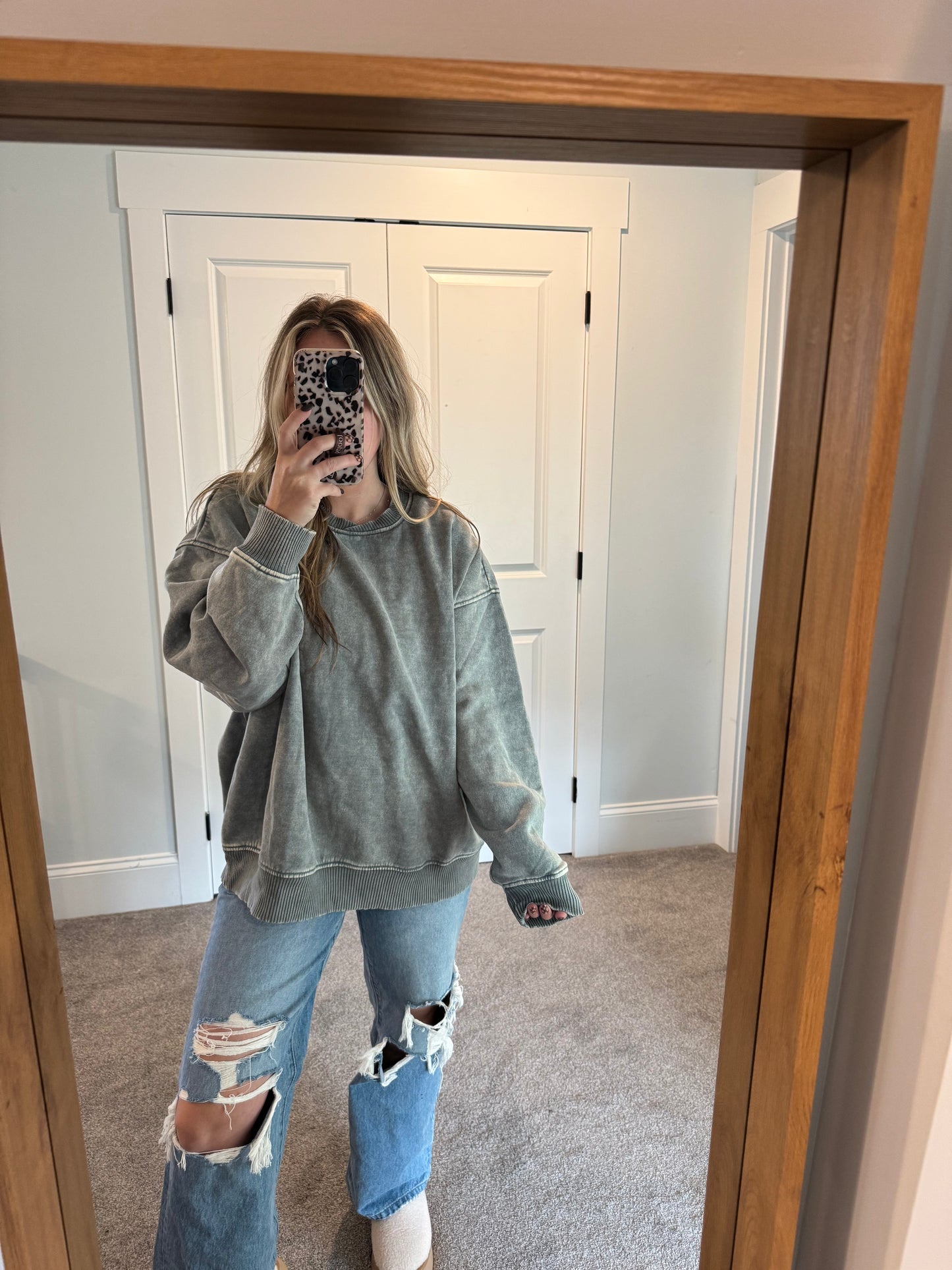 Crossover Sweatshirt - Jade