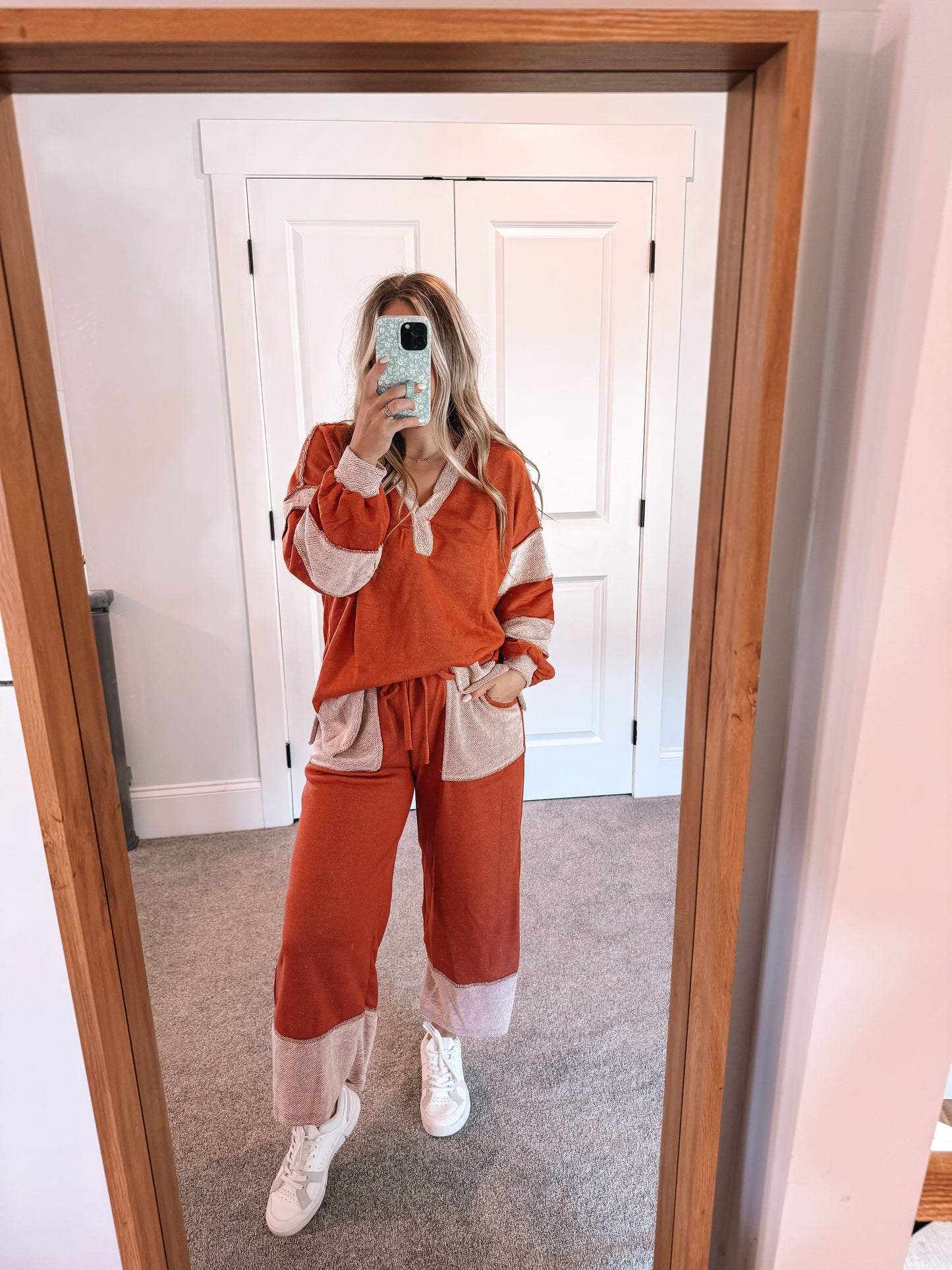 Callie Pant Set - Rust