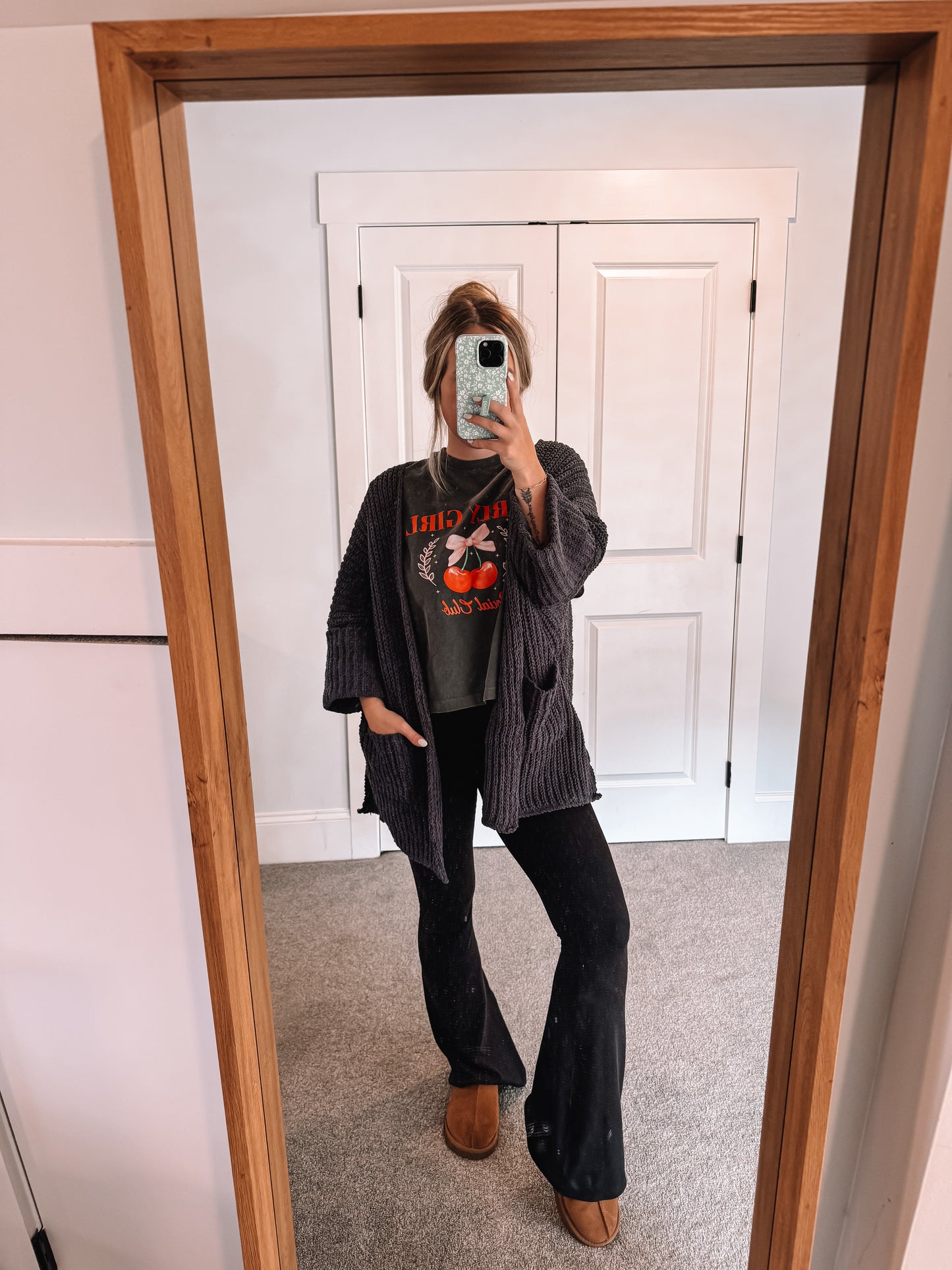 Kim Cardigan - Charcoal