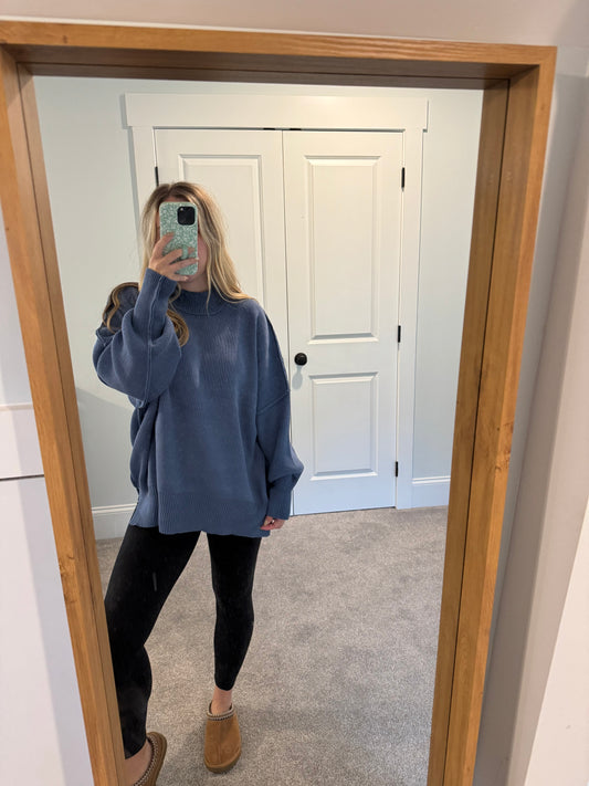 Linda Sweater - Dusty Blue