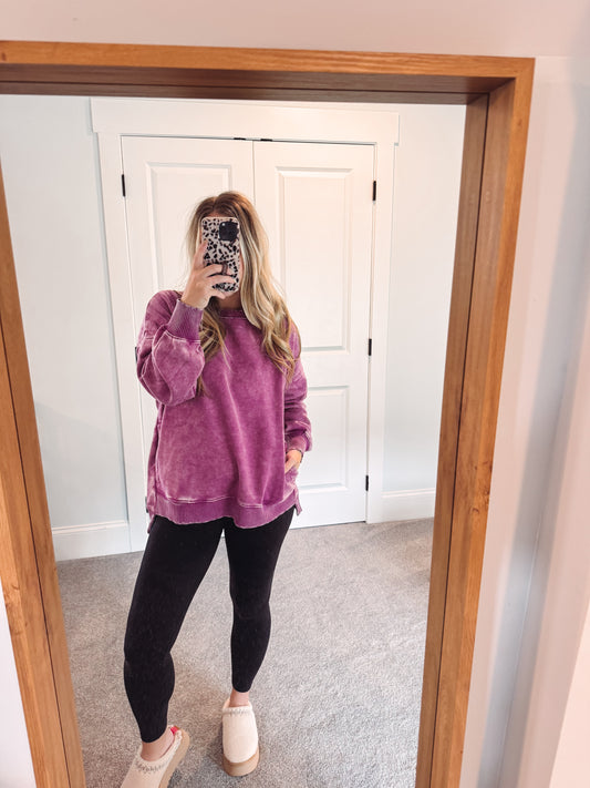 Everyday Pullover - Plum