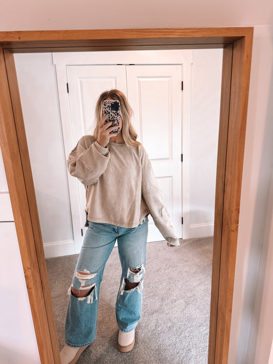 Selena Top - Ash Mocha