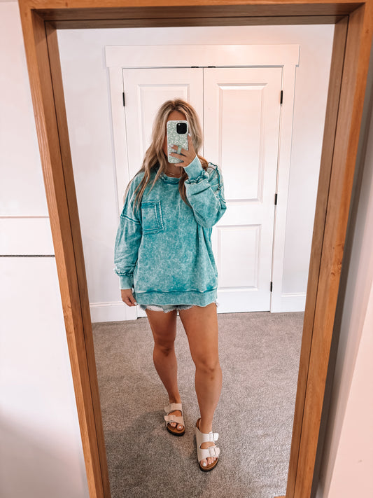 Amy Pullover - Teal