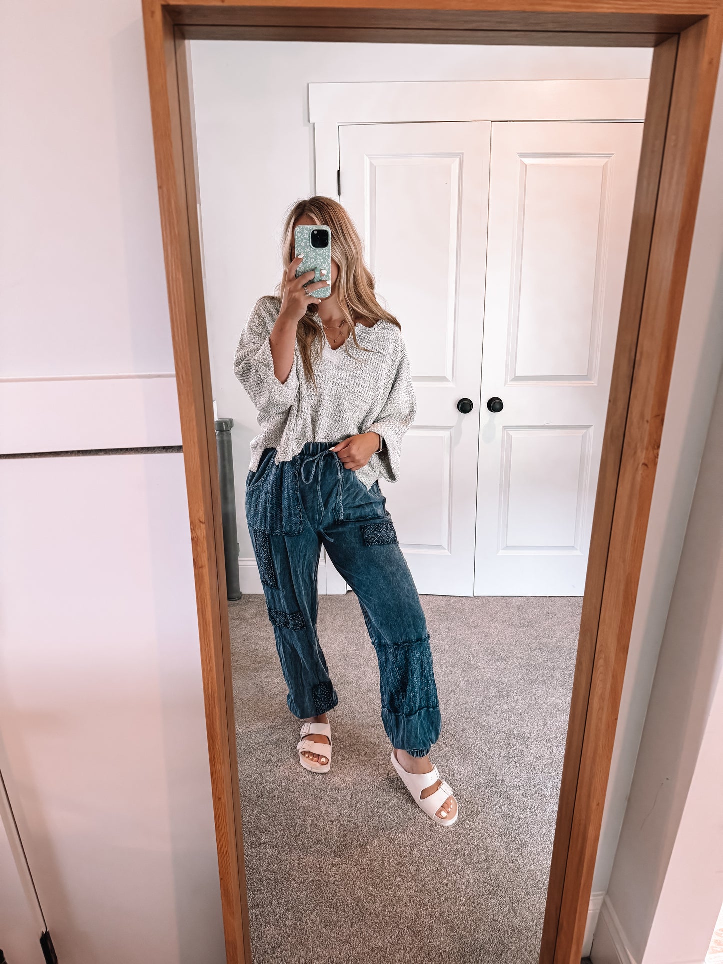 Bethany Boho Joggers - Navy