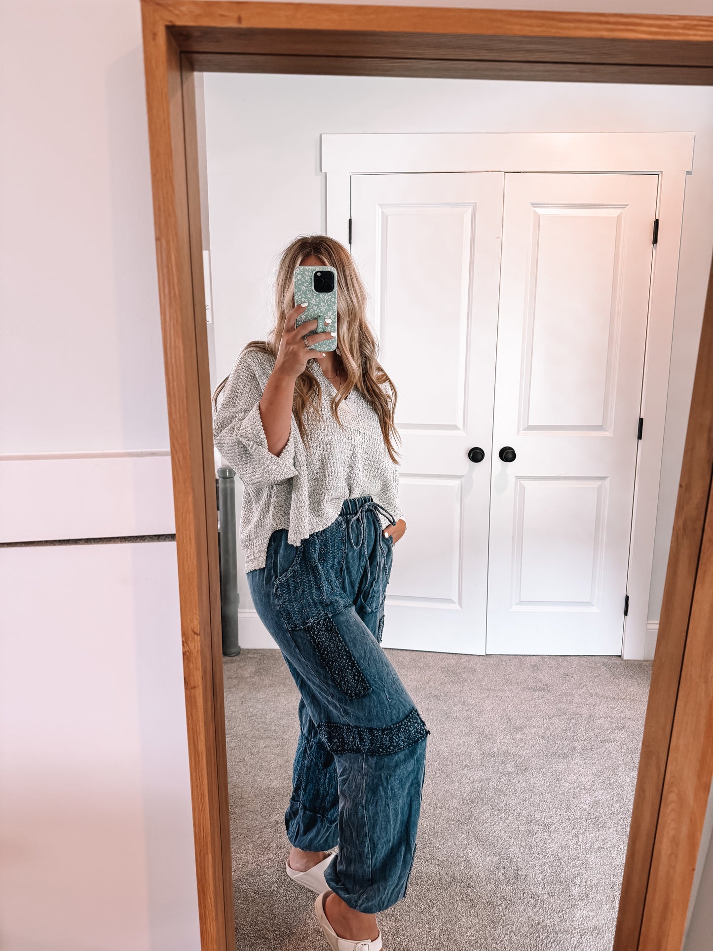 Bethany Boho Joggers - Navy