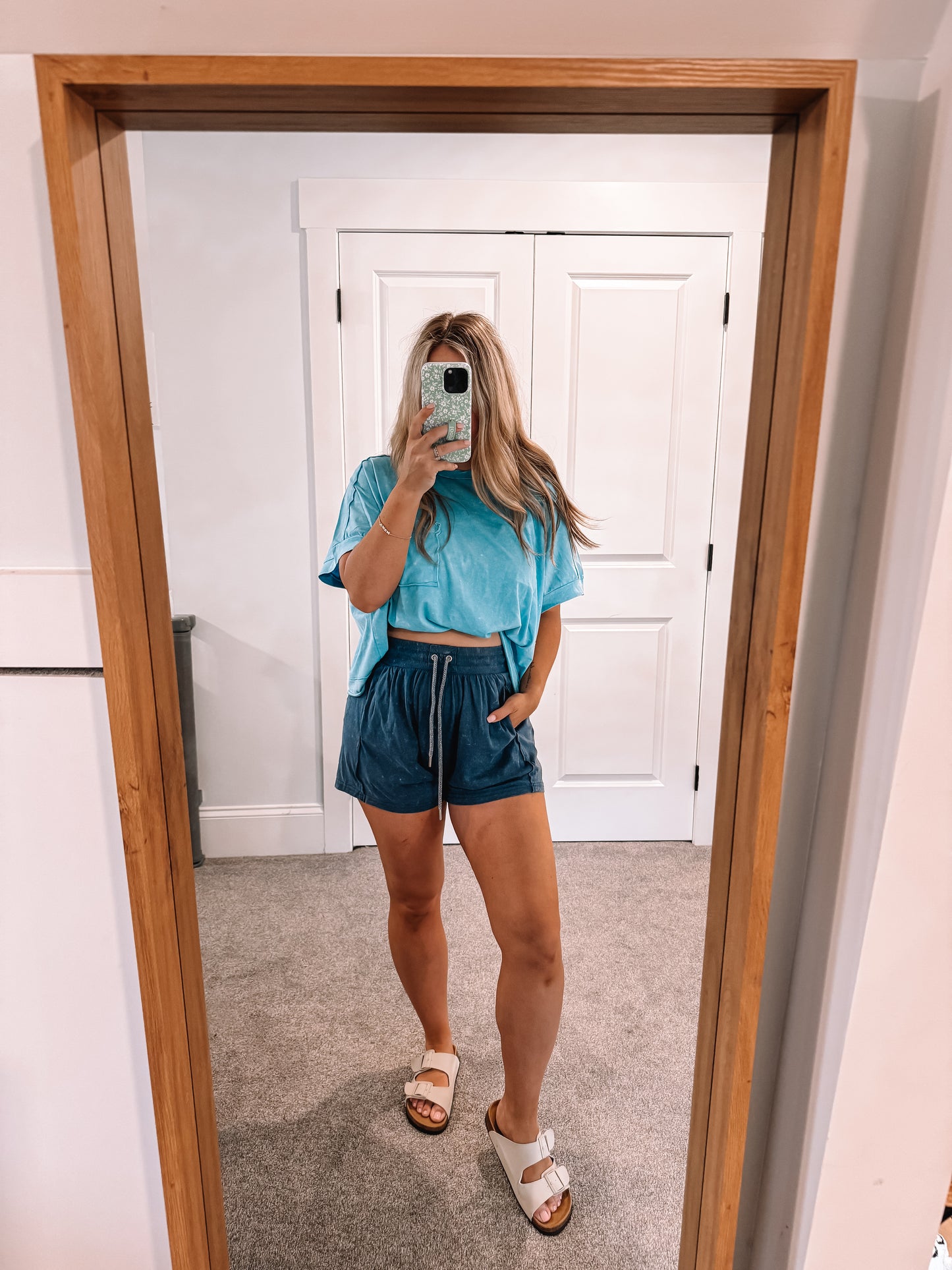 Carrie Lounge Shorts - Denim