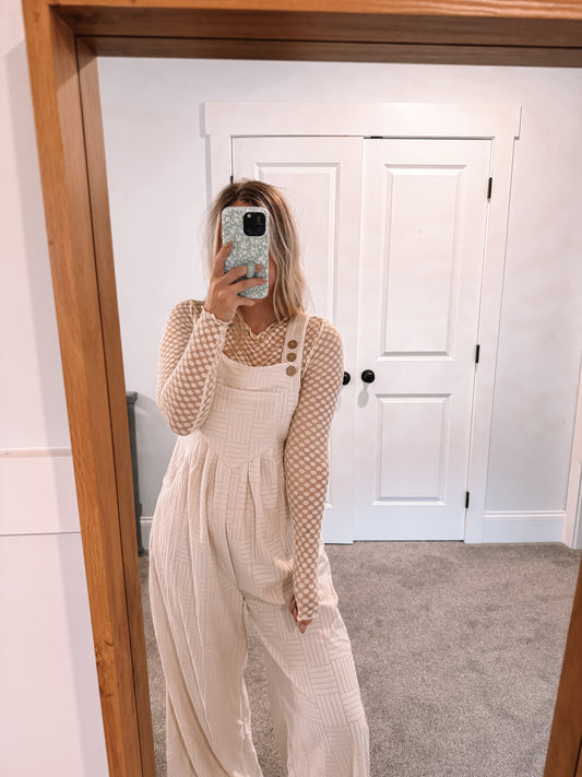 Dot Lace Layering Top