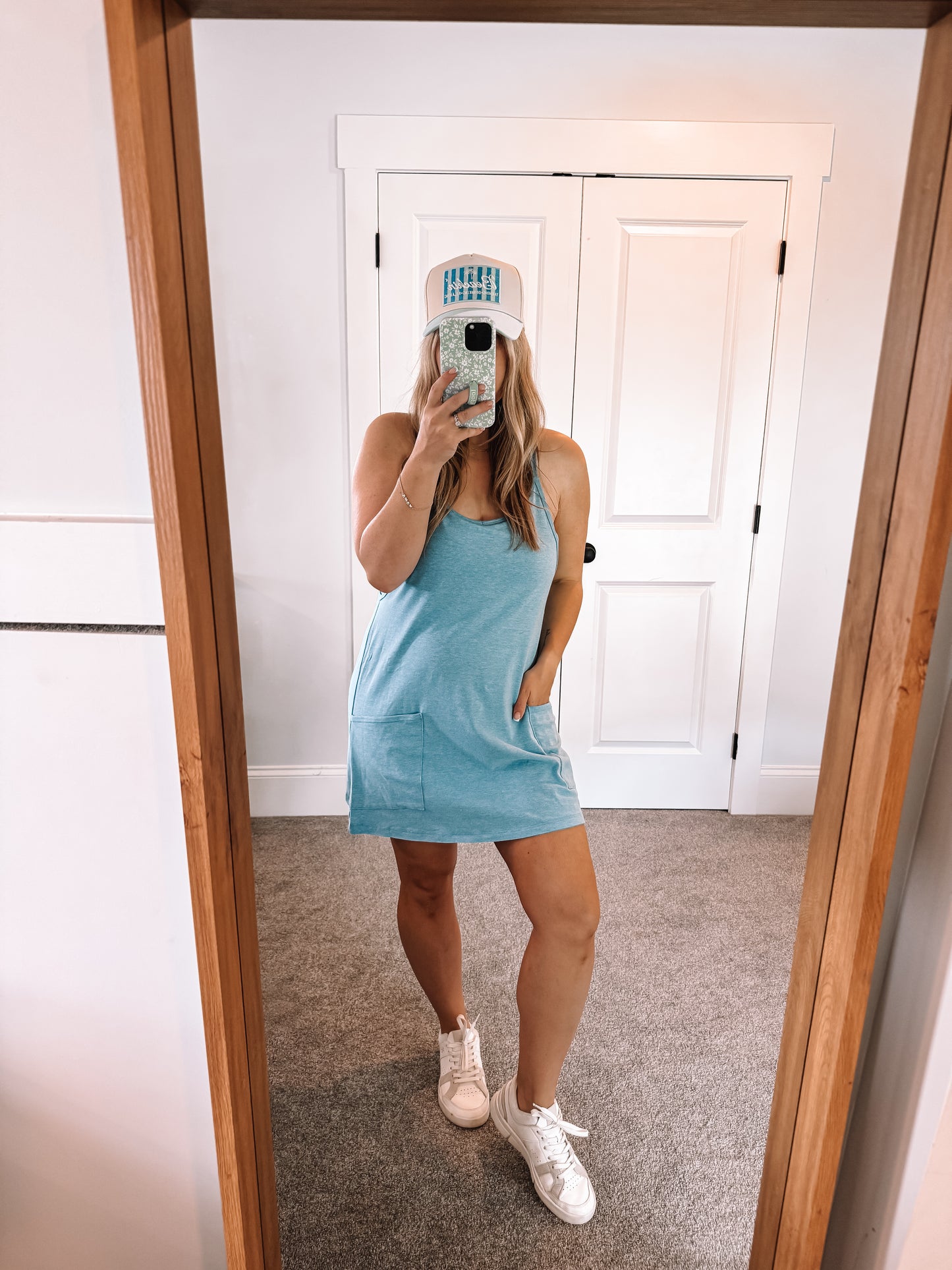 Fletcher Romper Dress - Blue