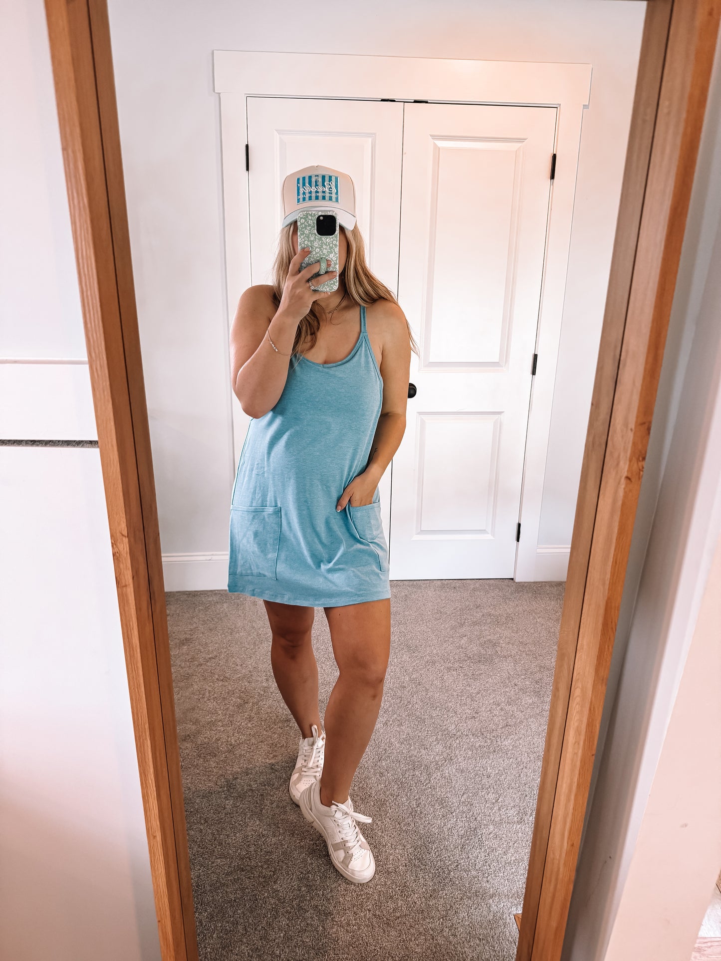 Fletcher Romper Dress - Blue