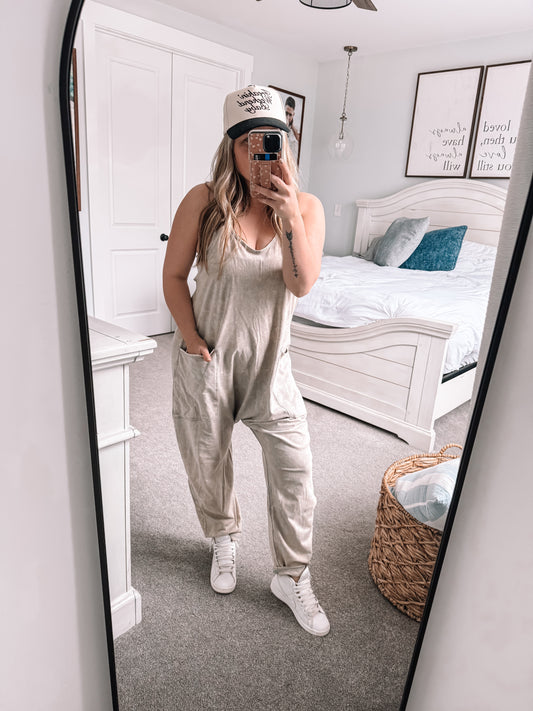 Grab and Go Jumpsuit - Sleet