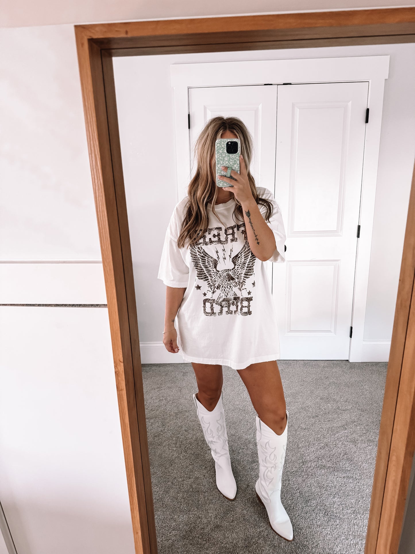 Free Bird Graphic - White