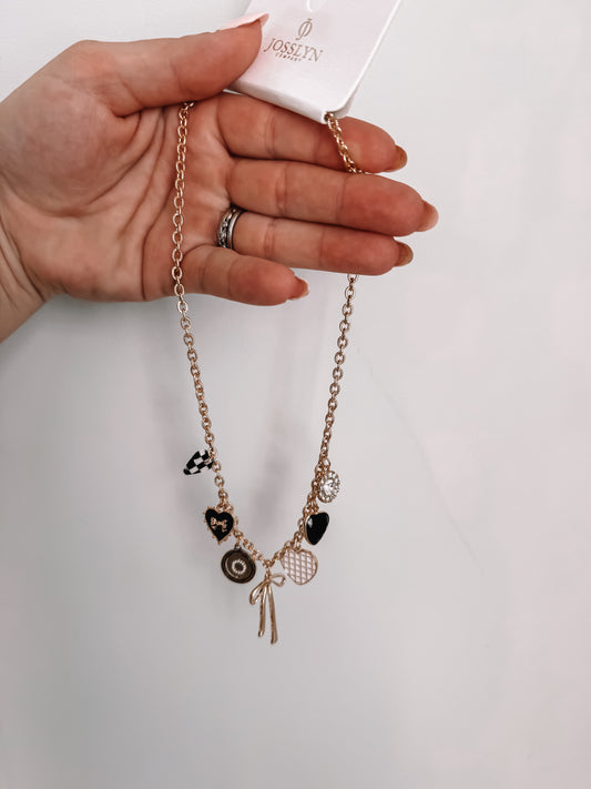 Checkered Charm Necklace