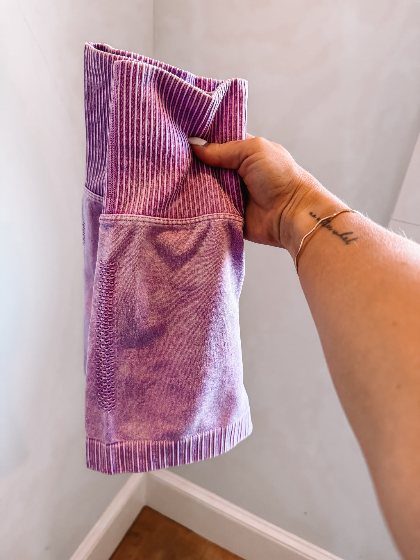 Ribbed Bikers - Violet