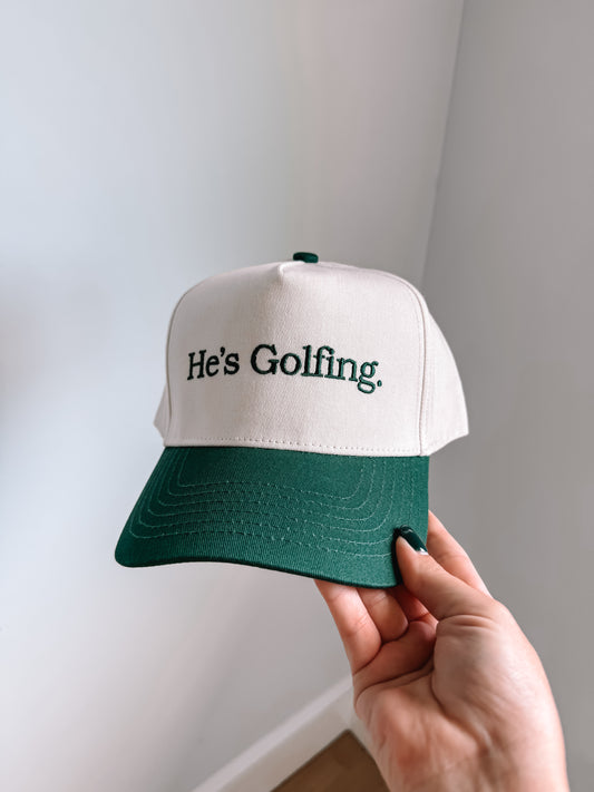 Hes Golfing Trucker