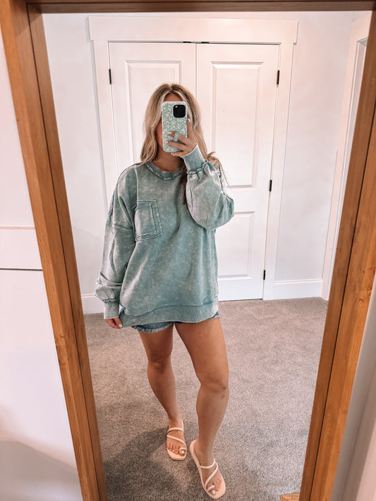 Amy Pullover - Ash Blue