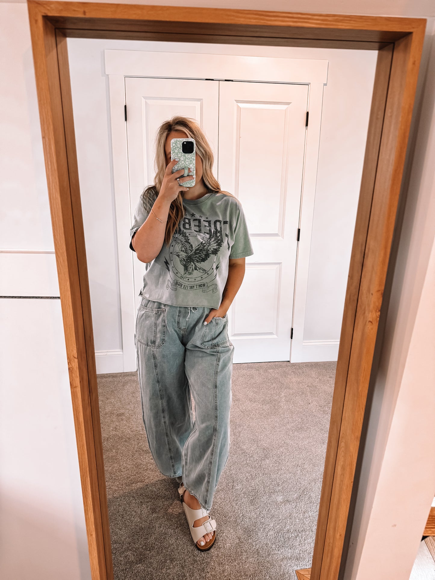 Barrel Denim Pants - Lt Wash