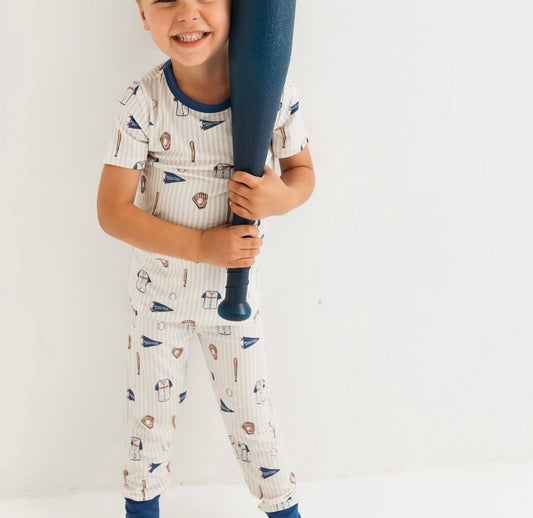 Blue Baseball 2 Piece Set