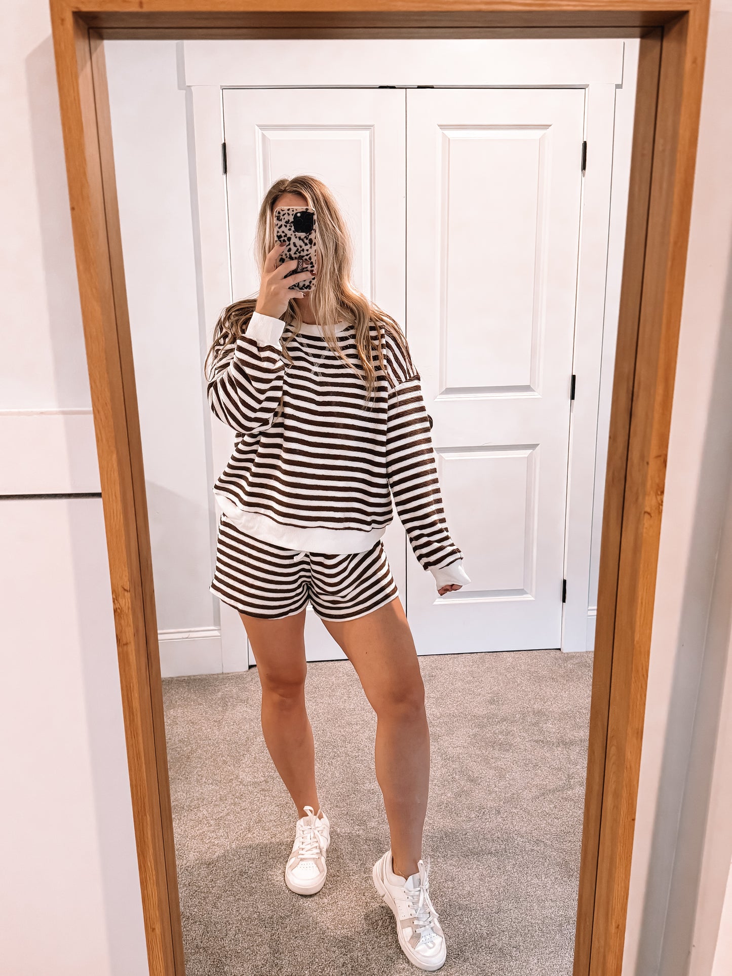Brown Striped Set