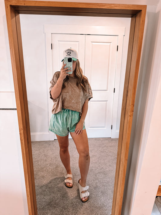 Carrie Lounge Shorts - Green