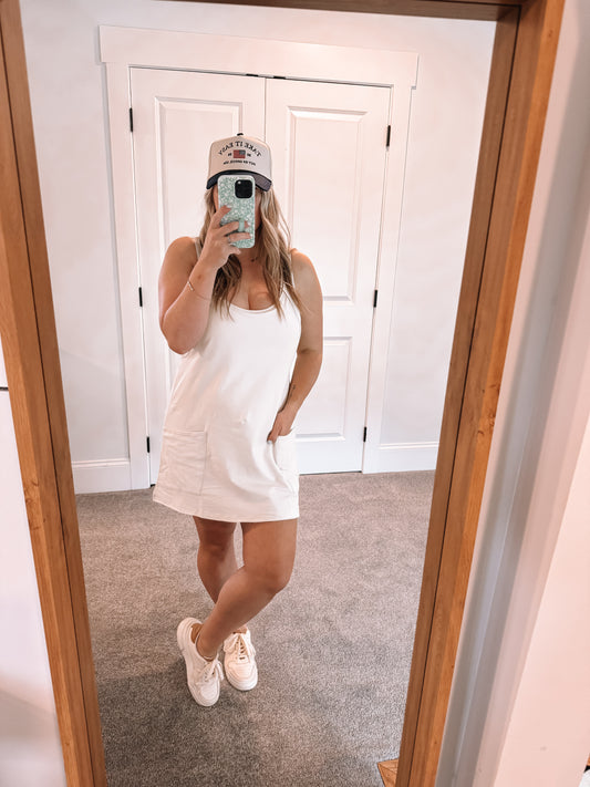 Fletcher Romper Dress - Bone