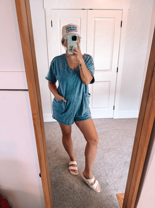 Kandance Romper - Denim