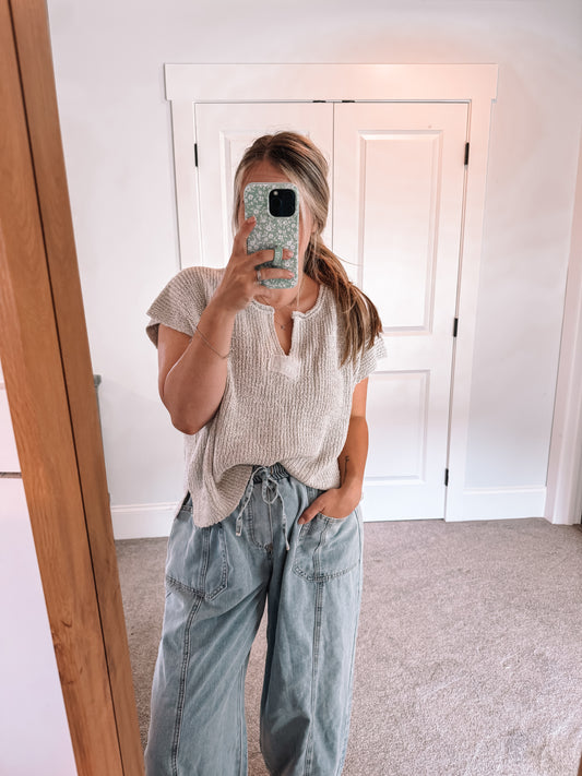 Lauren Sweater Vest - Bone