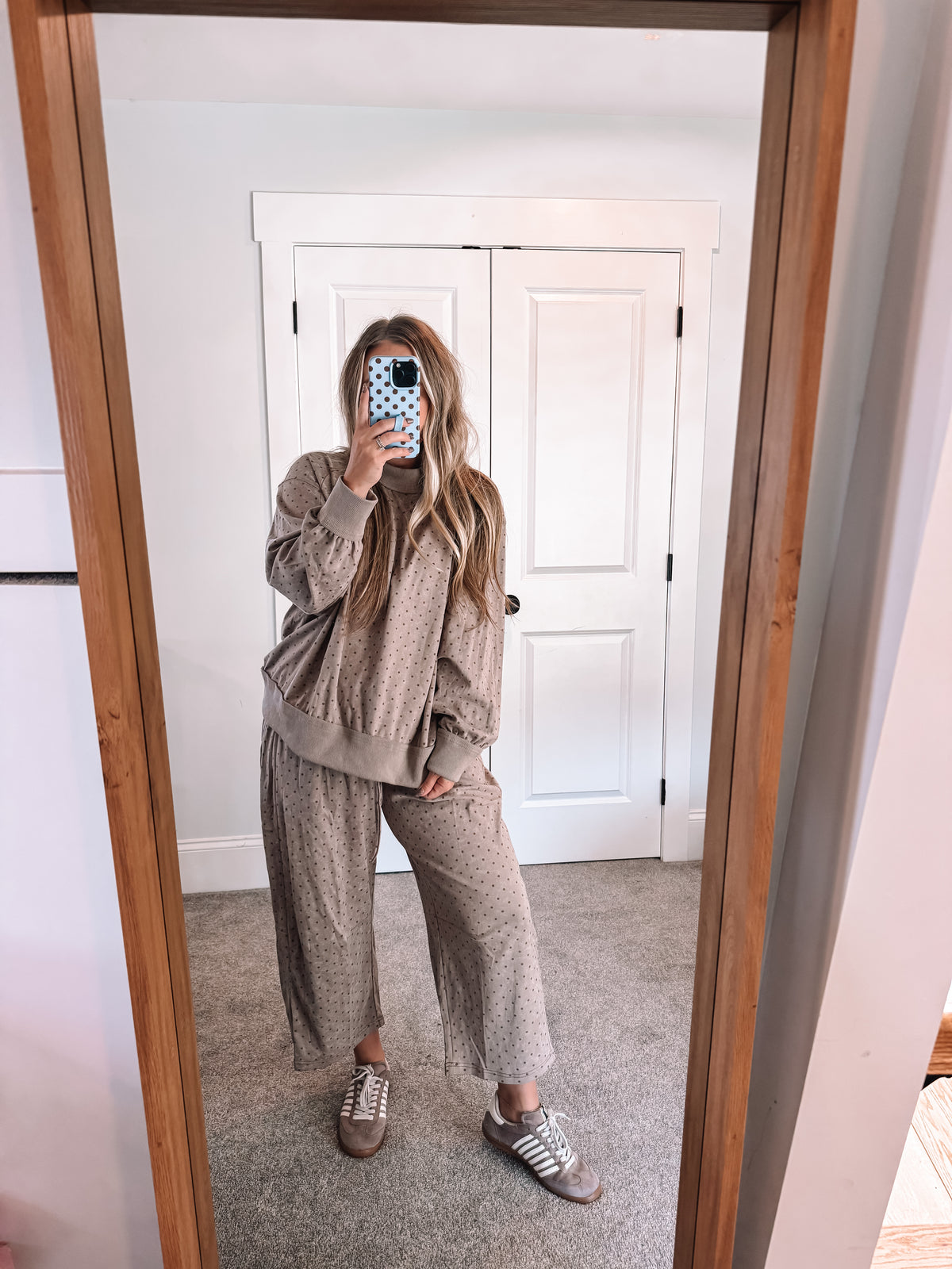 Mini Dot Barrel Pants