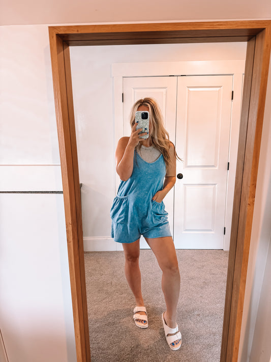 Molly Romper - Blue