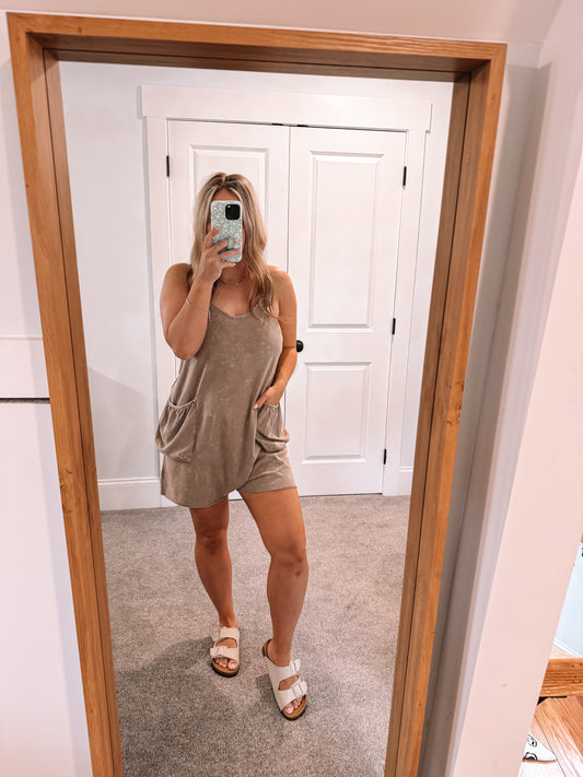 Molly Romper - Taupe