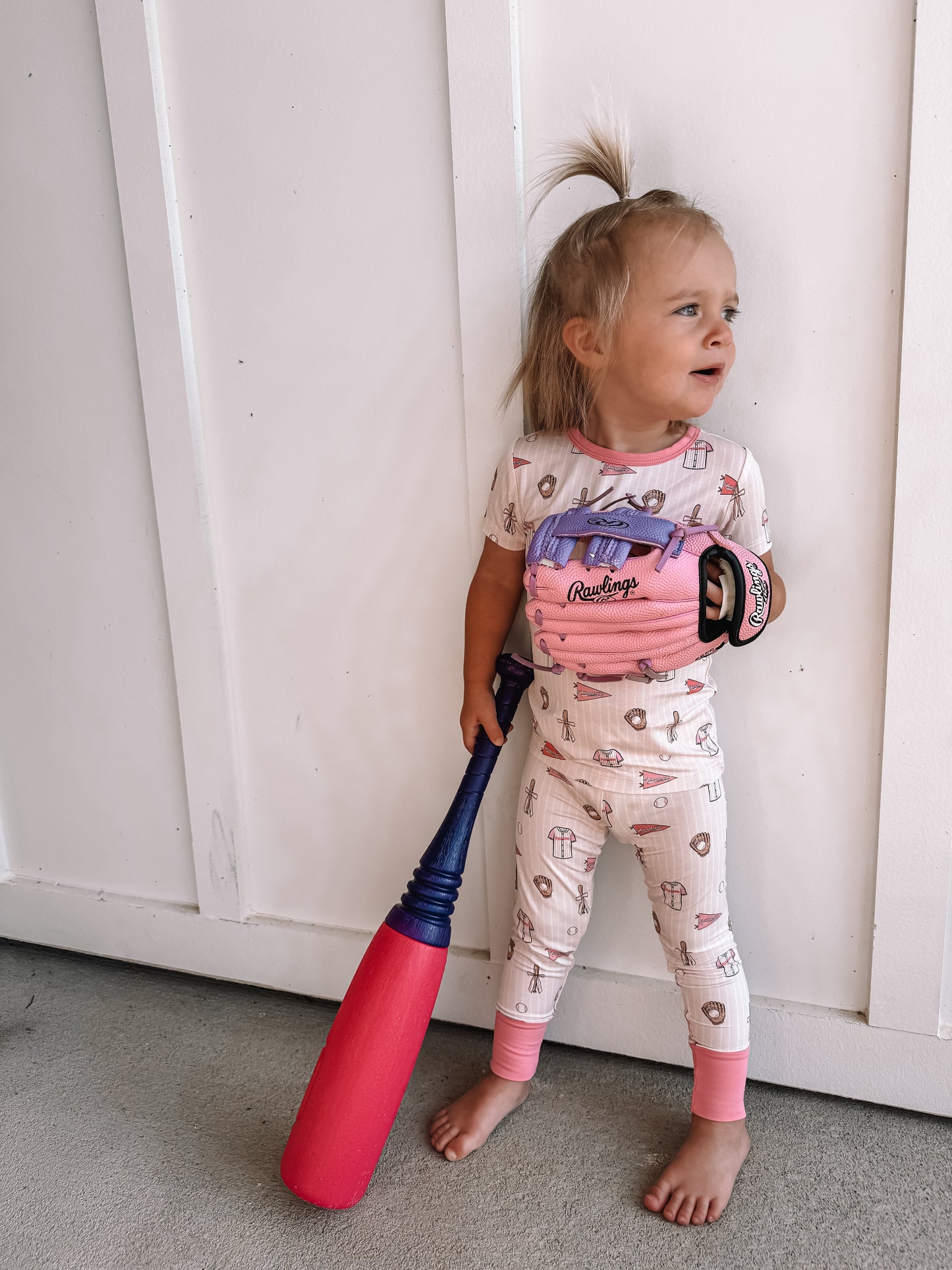 Pink Baseball 2 Piece Set