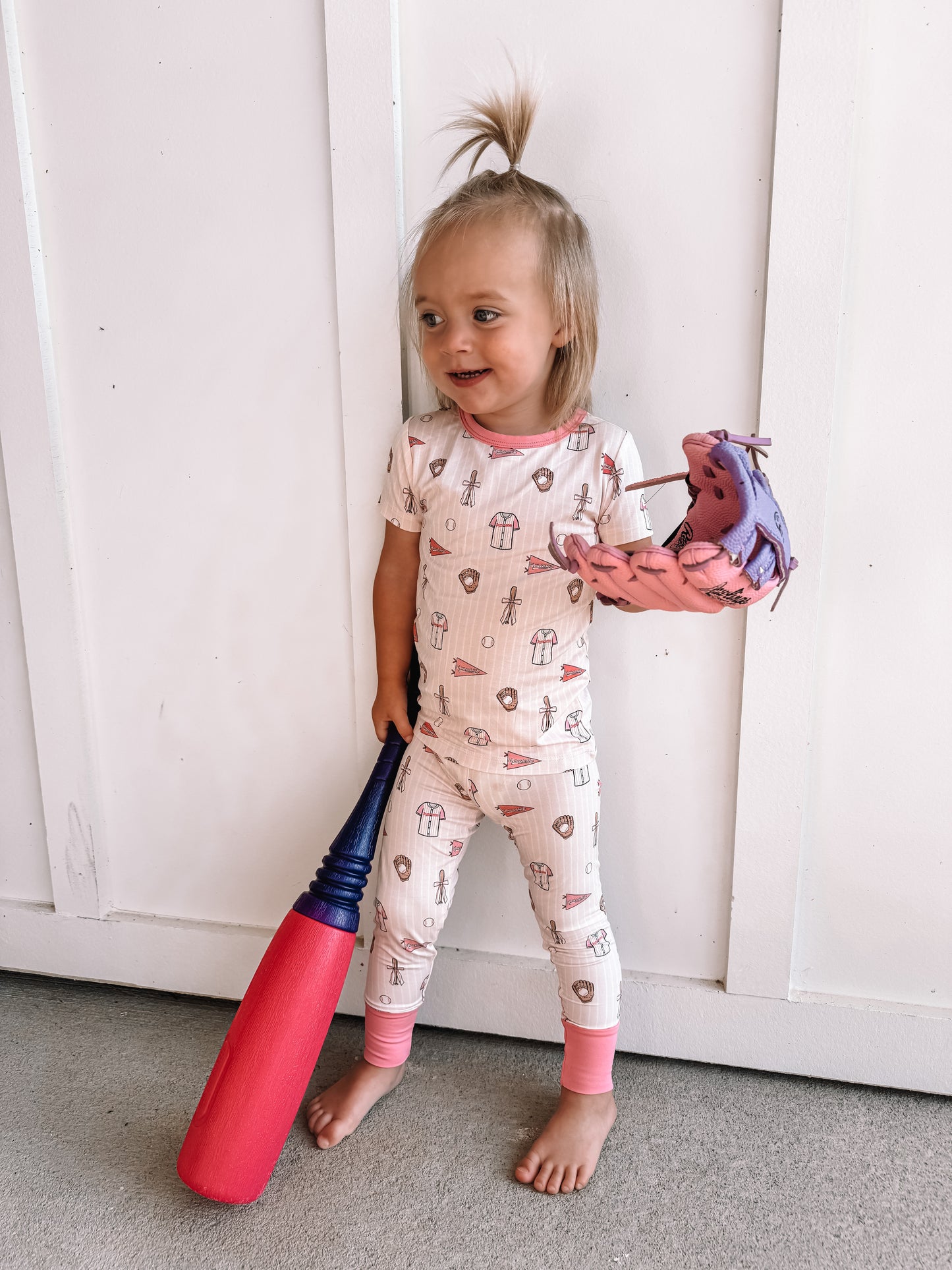 Pink Baseball 2 Piece Set