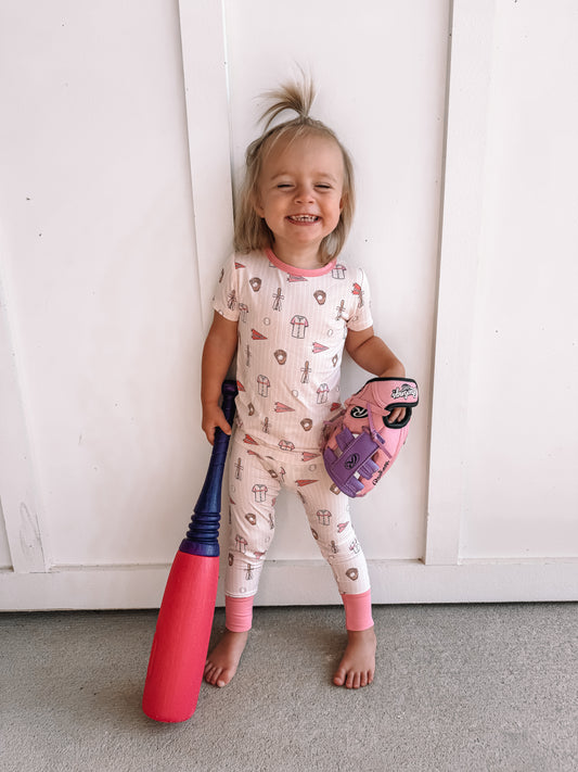 Pink Baseball 2 Piece Set
