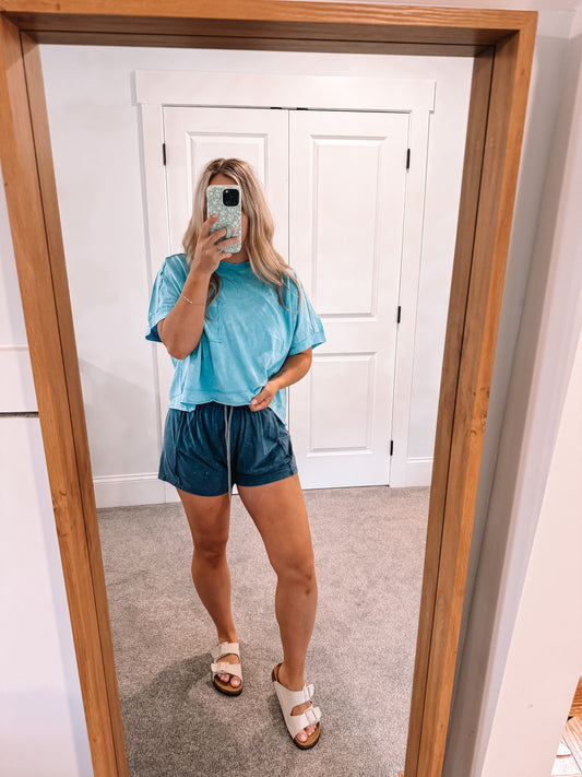 Shannon Top - Sky Blue