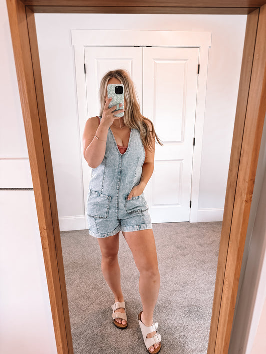 Taylor Denim Romper